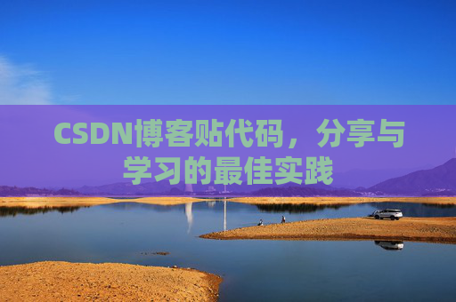 CSDN博客贴代码，分享与学习的最佳实践